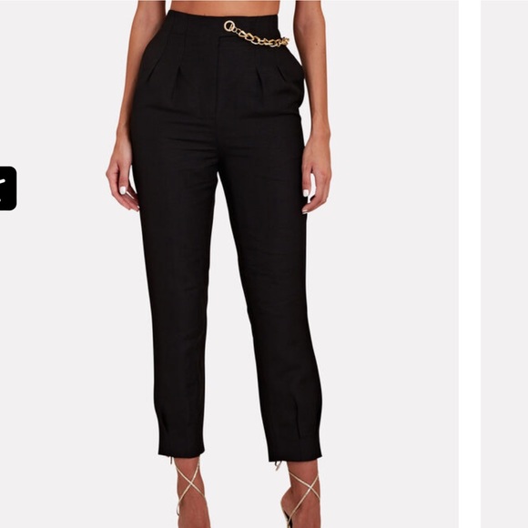 Aje-Annabelle Chain-Embellished Cropped Pants - Picture 1 of 11